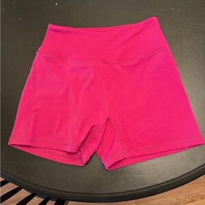 Alphalete Women's Fuchsia High-Waisted Shorts Medium